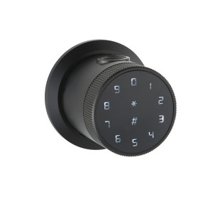 Cylindrical Latch Grip To Open TUYA Round Code Smart Door Lock